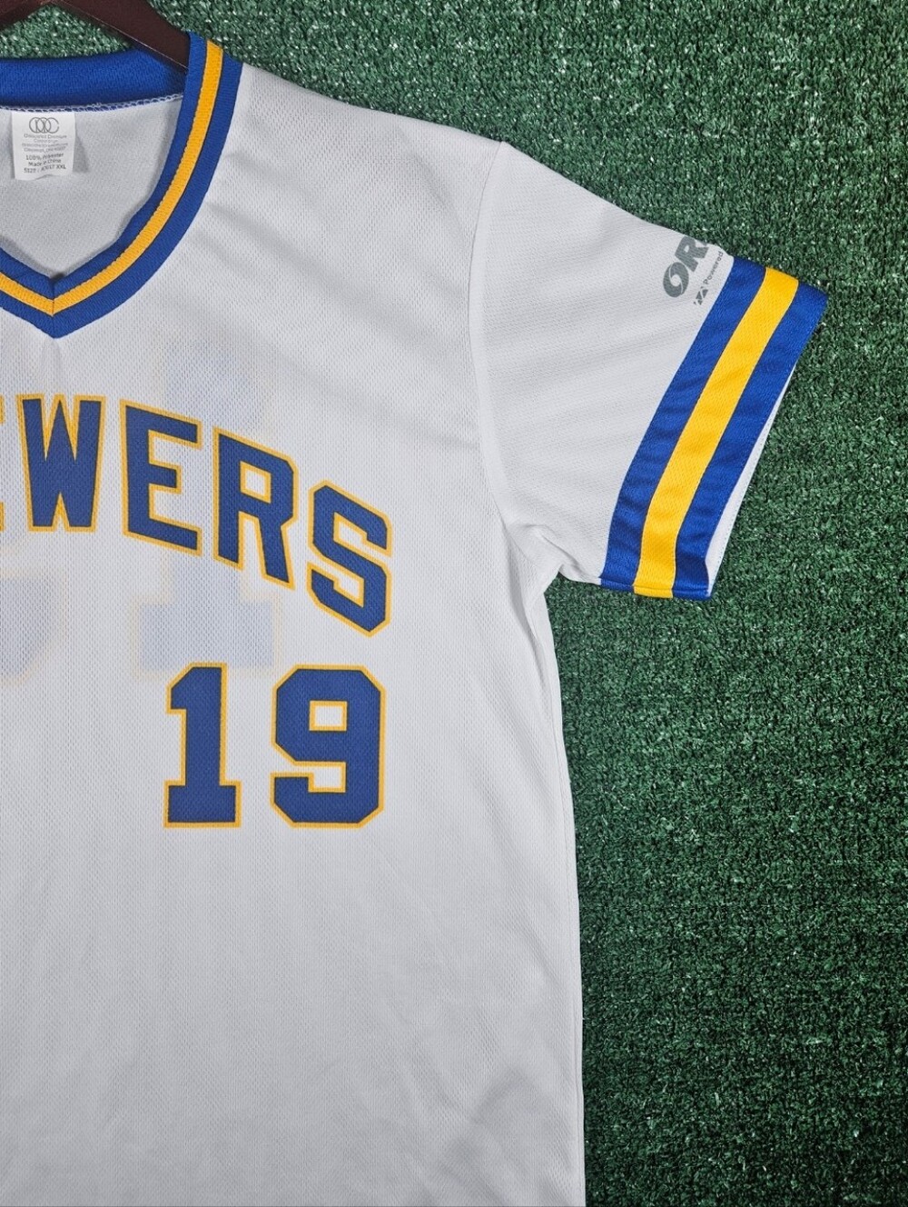 Milwaukee Brewers MLB Baseball Jersey / Colorway - White, Blue, & Yellow / XXL - Picture 8 of 14